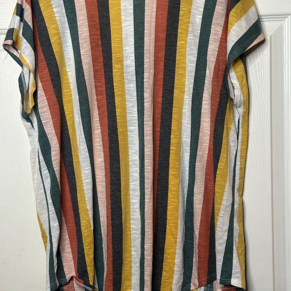 Torrid Multicolor Striped Button-Down Top - image 12